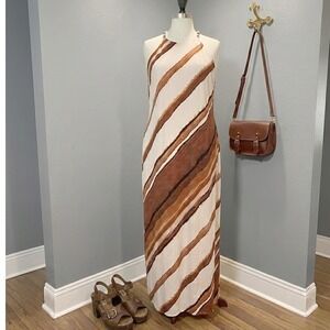 Summer Halter Maxi Dress Plus Size 22/24W Vacation Brunch Spring